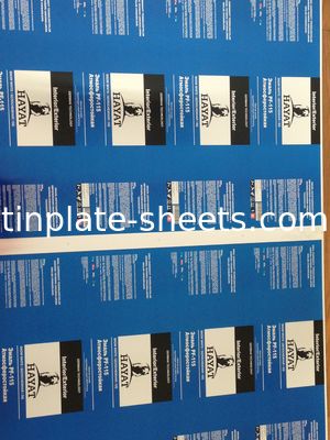 T3 Carta di latta con 6 colori stampati 4 colori stampati carta di latta stampa carta di latta per lattine alimentari oro bianco