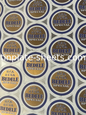 CMYK Offset Printing Stagno libero di acciaio resistenza all'erosione T5 personalizzato