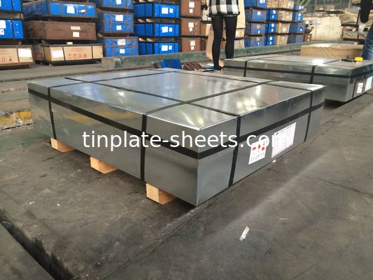 Fogli di latta elettrolitica per lattine di prodotti chimici e alimentari 0,15-0,49 mm Spessore 600-986 mm Larghezza T2-T5 Temperature BA Annealing