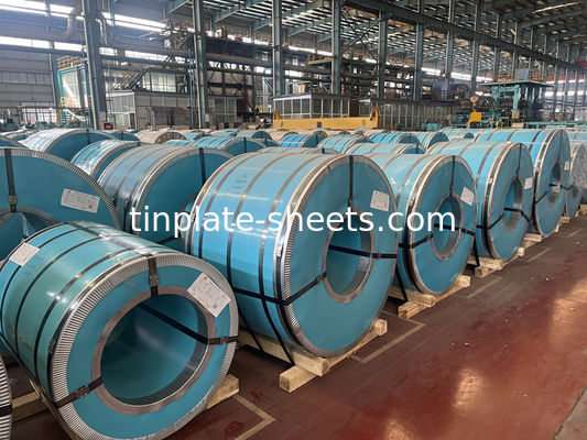 Coil di latta elettrolitica per lattine alimentari e altre applicazioni T5 Coil di latta con finitura in argento o matt di pietra brillante