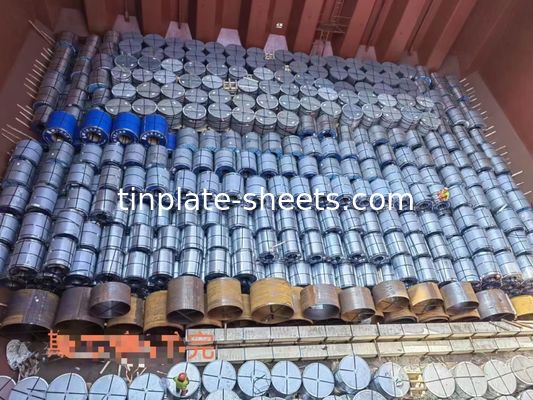 3-8 tonnellate bobina in acciaio senza stagno JIS G3303 Superficie di pietra standard Finita T3 T4 T5