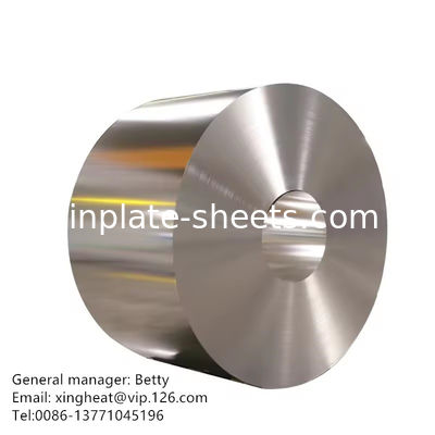 0.15-0.49mm foglio di latta bobina di latta 1.1/1.1-5.6/5.6 Rivestimento di latta Fogli di latta Protezione duratura
