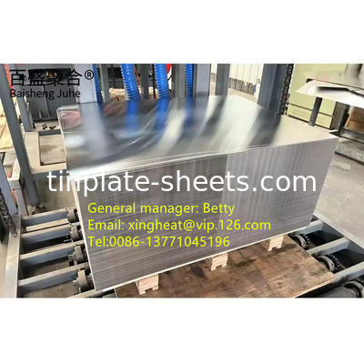 ASTM624 Piastre di latta elettrootiche standard T2 T2.5 T3 T4 T5 Temperature