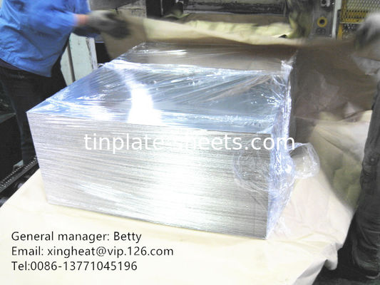 Coil di latta per imballaggi metallici con 1.1/1.1 2.2/2.2 2.8/2.8 5.6/5.6 2.0/2.0 2.8/5.6 Rivestimento di stagno e 4-8MT di peso per imballaggio
