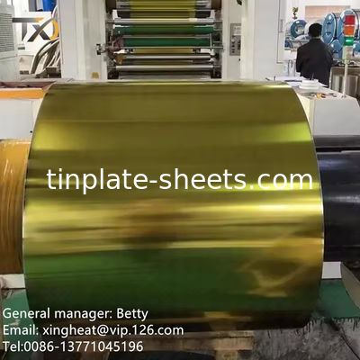 Fogli di latta elettrolitica con T2-T5 Temperature 5.6/5.6 Tin Coating Matt Superficie Finitura 600mm-1160mm Lunghezza di taglio