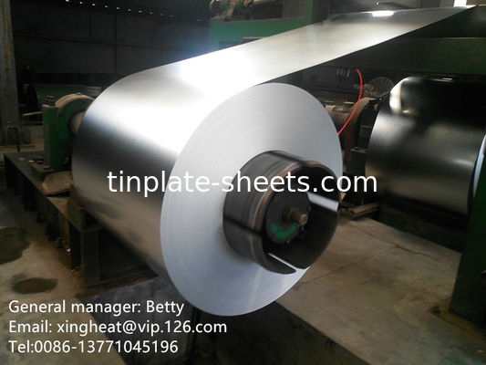 Coil di latta per l'industria dell'imballaggio con MOQ di 25 tonnellate e temperatura T2 T2.5 T3 T4 e T5