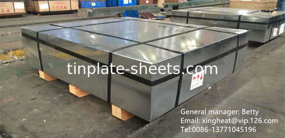 MR e SPCC Materiale bobina di latta 0,15-0,49 mm Spessore 600 mm-986 mm Larghezza 4-8MT per bobina JIS G3303 EN10202 Standard ASTM624