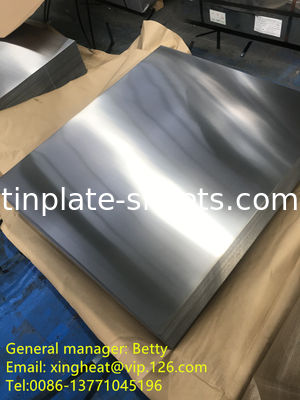Materiale MR e SPCC Striscia in acciaio senza stagno Superficie di finitura brillante T2-T5 Temperatura adatta alle scatole ordinarie