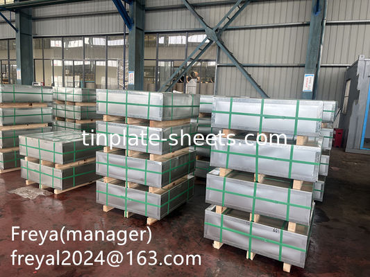 fogli di lamiera di buona qualità 2.0/2.0 2.8/2.8 per imballaggio Lattine JIS G3303 Standard DR8 T4 T3 T2.5 2.8/2.8 finitura in pietra