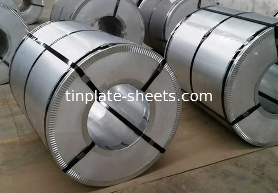 MR/SPCC bobina di latta per imballaggi metallici con rivestimento in stagno 2.2/2.2 2.8/2.8 5.6/5.6 e JIS G3303 EN10202 Standard ASTM624