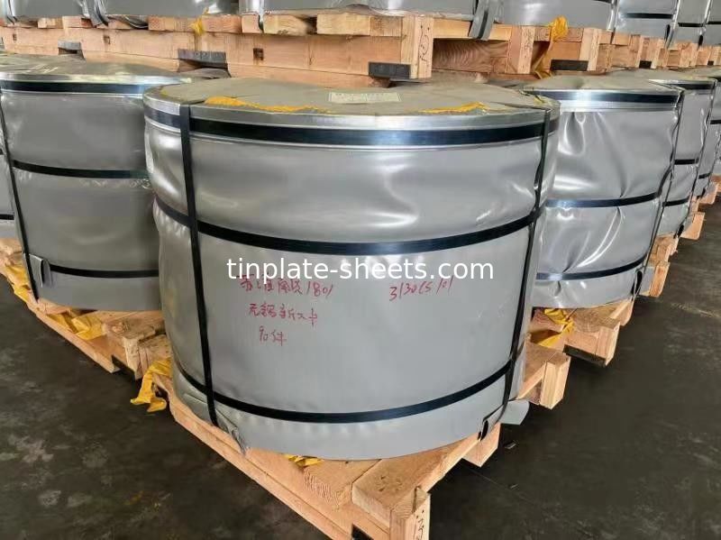 Fogli di latta per lattine di prodotti chimici e alimentari MR e SPCC Materiale Finitura lucida e di pietra JIS G3303 Standard