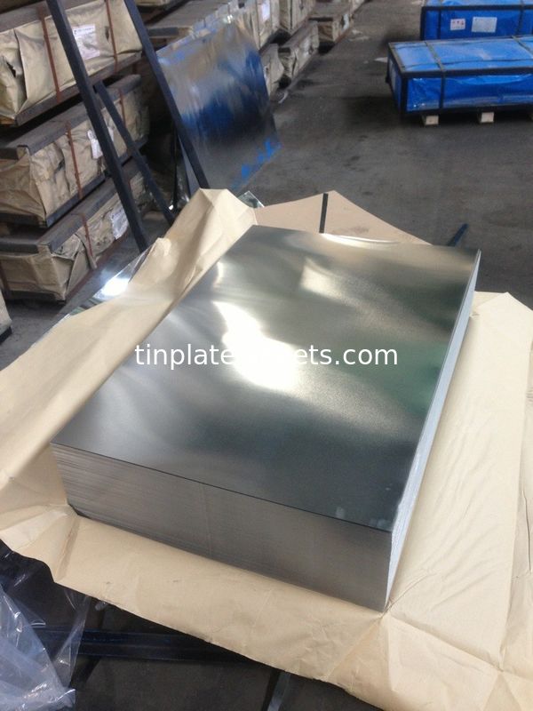 Fogli di latta per imballaggi, lattine, lattine alimentari JIS G3303 Standard T4 T3 DR8 STONE FINISH Fogli di latta elettrolitici