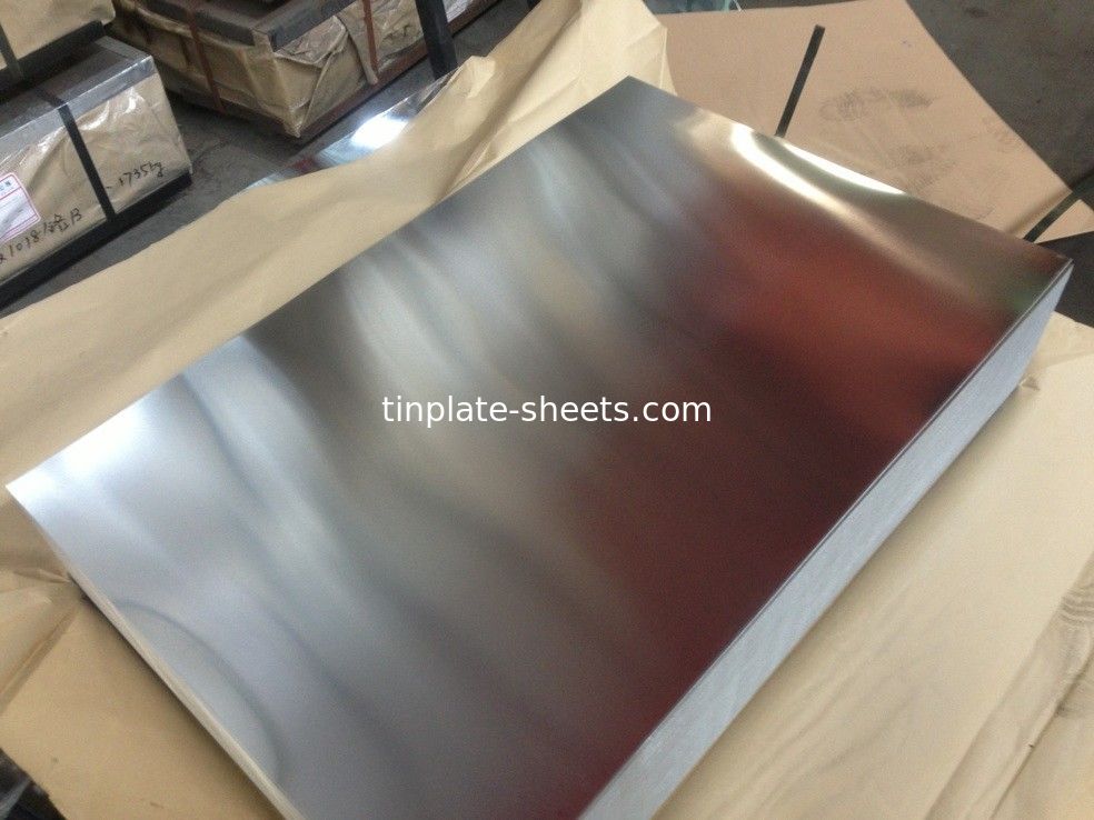 Fogli di latta di buona qualità 2.8/2.8 JIS G3303 Standard T3 T5 DR8 2.8/2.8 STONE FINISH Fogli di latta elettrolitici