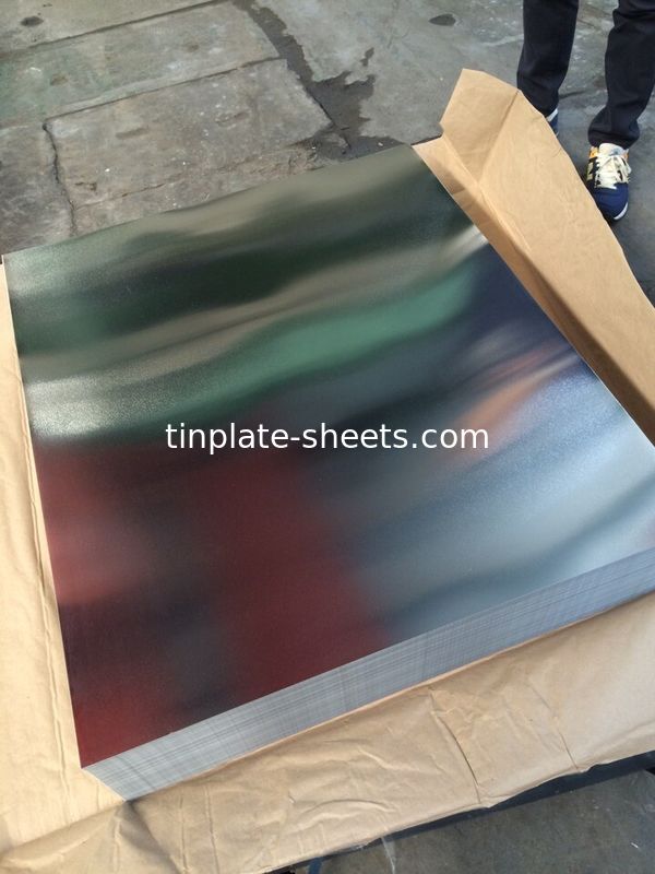 Fogli di latta per imballaggi, lattine, lattine alimentari JIS G3303 Standard T4 T3 DR8 STONE FINISH Fogli di latta elettrolitici