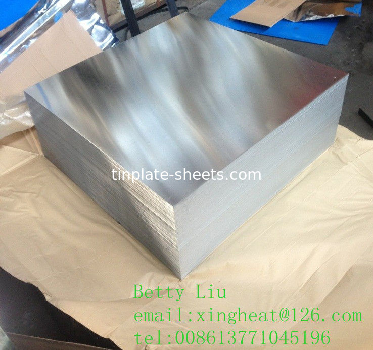 Fogli di latta elettrolitica per lattine chimiche Lattine alimentari JIS G3303 2.8/2.8 T4 T3 DR8 Finitura in pietra