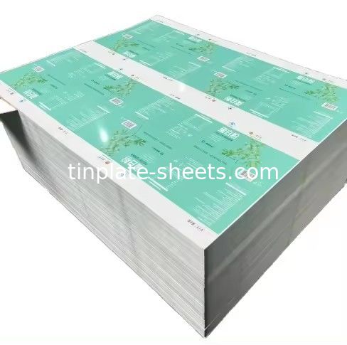 Colore personalizzato MR SPCC Carta di latta stampata a prova di corrosione 2.0/2.0