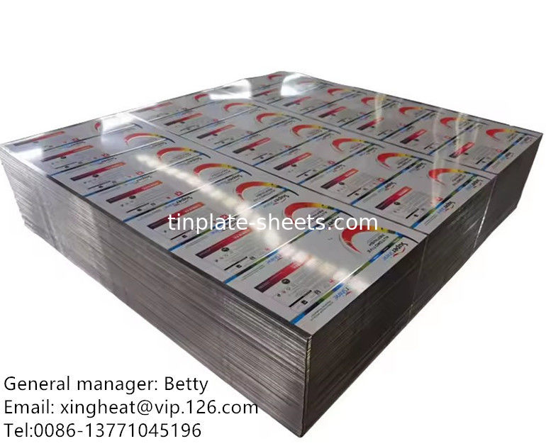 goldvanisFood Grade Printed Tinplate Sheet for food packaging can chimica 4 colori 6 colori tinplate stampata 6 colori