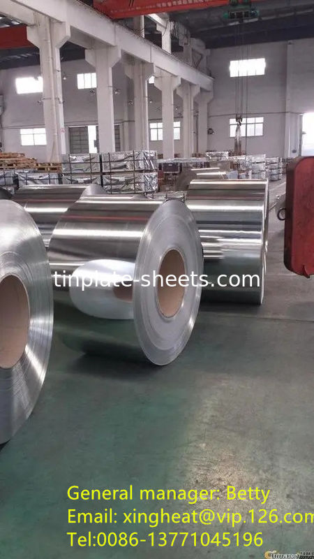 Palla di latta per lattine BA/CA resistente alla corrosione rinfrescata 0,13 - 0,49 mm riciclabile T3-T5