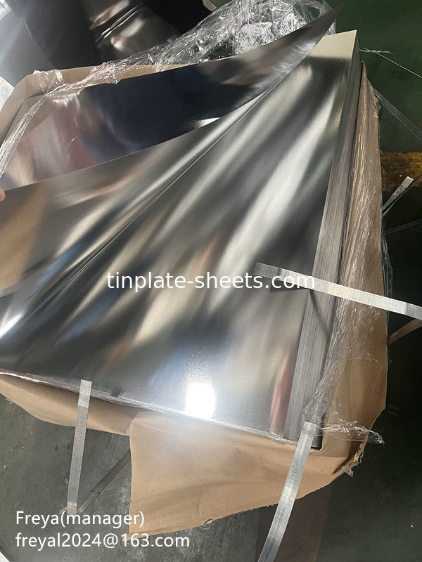 Placca di latta brillante per lattine resistente alla corrosione e facile da modellare con pietra brillante argento o finitura Matt