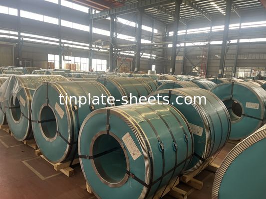 Coil di latta elettrolitica per lattine alimentari e altre applicazioni T5 Coil di latta con finitura in argento o matt di pietra brillante