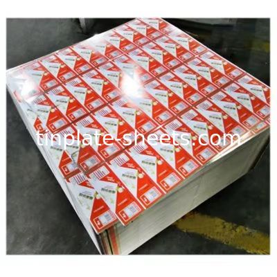 Placca di stagno laccata riciclabile spessore 0,15 mm-0,49 mm per lattine alimentari