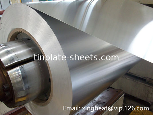 Coil elettrolitico di latta per lattine alimentari T5 Temperatura 0,15-0,49 mm Spessore 600-986 mm Larghezza
