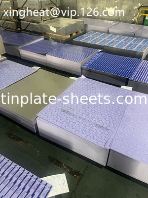 Oro di qualità alimentare carta di latta stampata per imballaggi alimentari lattine chimiche 4 colori 6 colori carta di latta stampata 6 colori